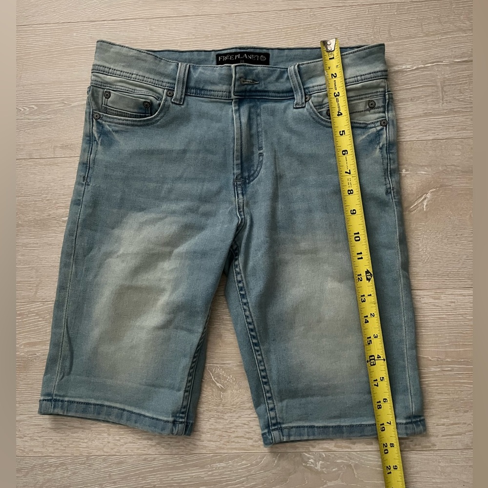 Free planet denim burmuda shorts